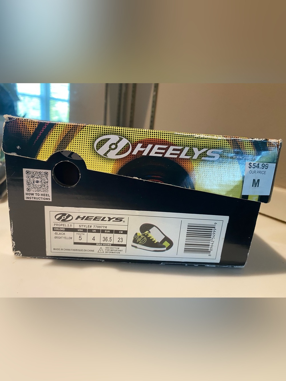 HEELYS Propel 2.0 Boys’ Wheeled Shoes, Size 5Youth
